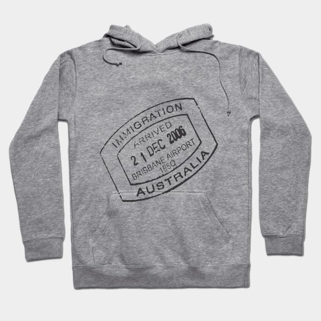 Stamp Hoodie by JJtravel